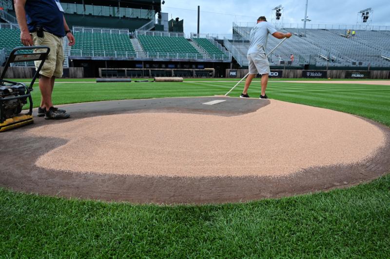 MLB at Field of Dreams Game baseball stadium cornfield BrightView